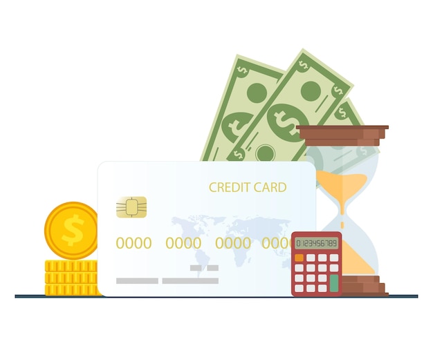 Concept d'achat et de paiement par carte de crédit