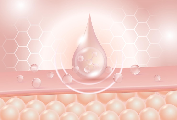 Vecteur concept d'acide alpha-hydroxy aha pour les soins de la peau conception d'affiches cosmétiques