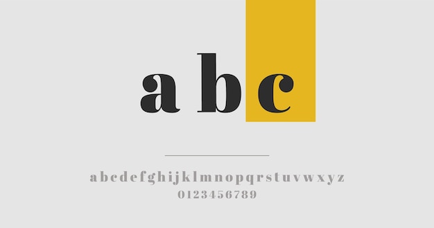 Concept De L'alphabet Minimal élégant