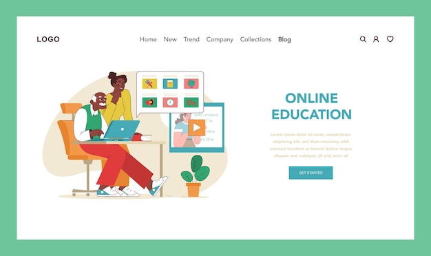Concept d'apprentissage tout au long de la vie: une aînée et sa fille bénéficient d'une éducation en ligne pour élargir leurs connaissances