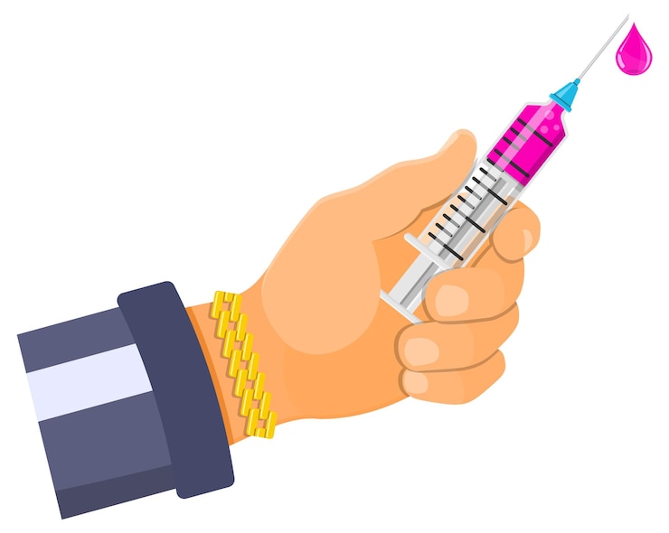 Vecteur concept d'arrêt de la drogue