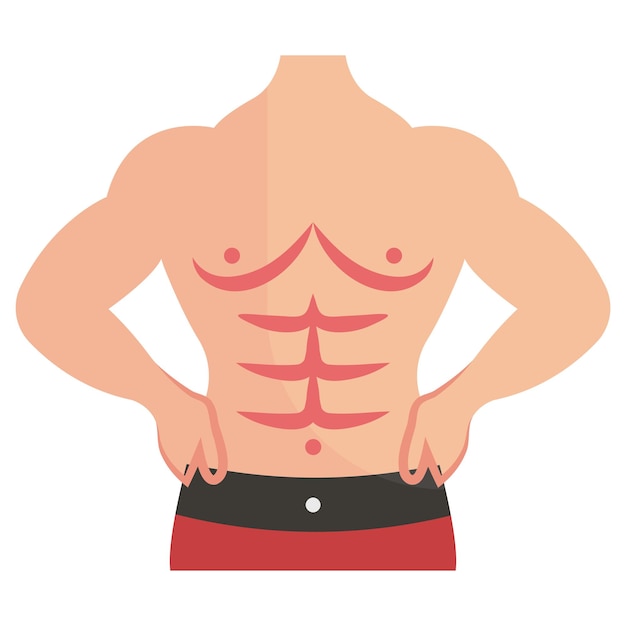 concept d'arthroplastie de l'épaule Implants musculaires pour hommes conception vectorielle Cosmétique ou cosmétologue