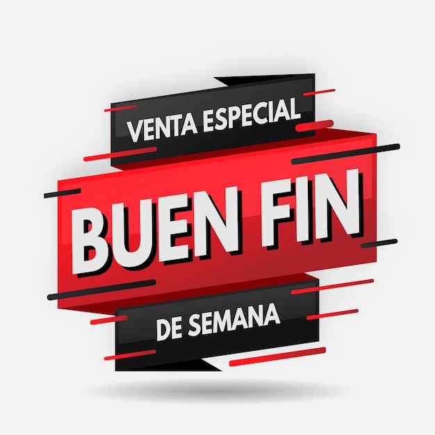 Concept de bannière Buen fin