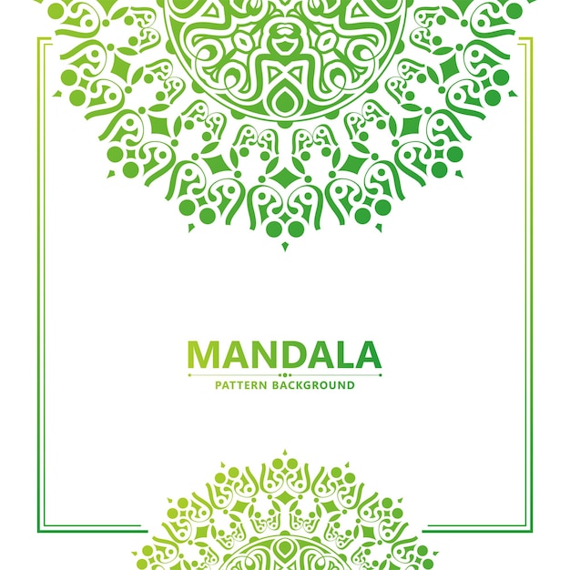 Vecteur concept de bannière à motif de mandala coloré