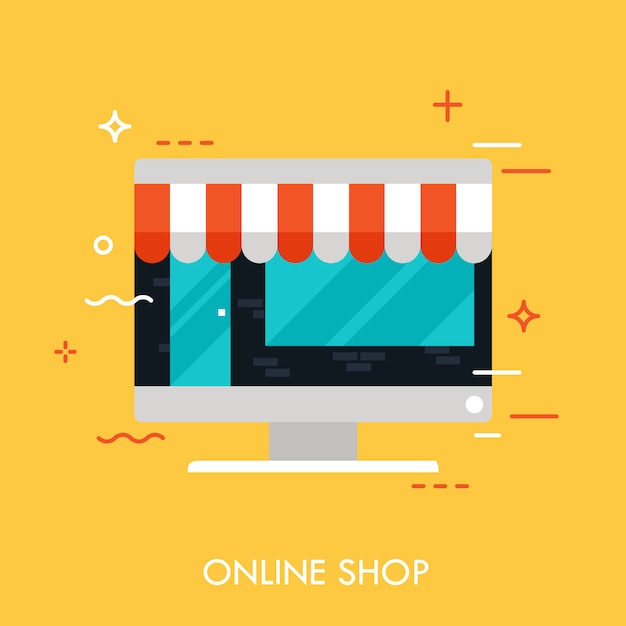 Concept de boutique en ligne