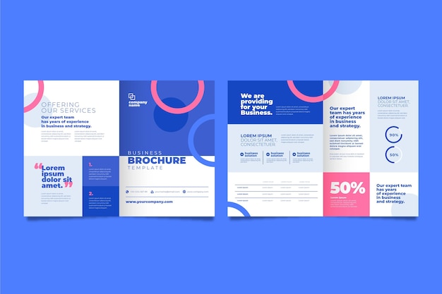 Concept de brochure d'entreprise