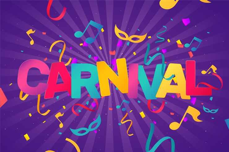 Vecteur concept de carnaval design plat
