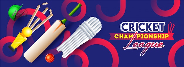 Concept De Championnat De Cricket.