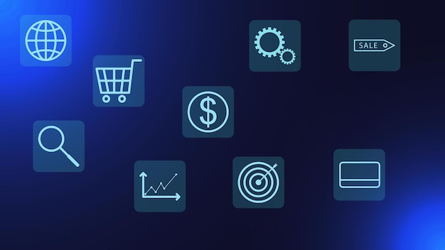 Vecteur concept de commerce électronique ou de marketing d'achat en ligne. stock illustration vectorielle.