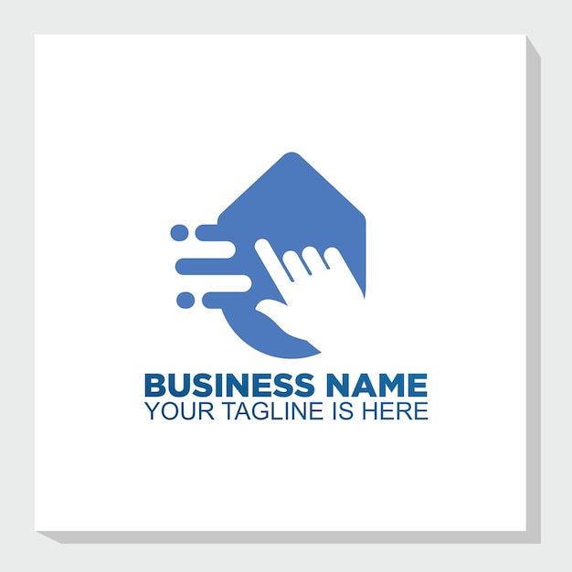 concept de conception du logo de la maison intelligente