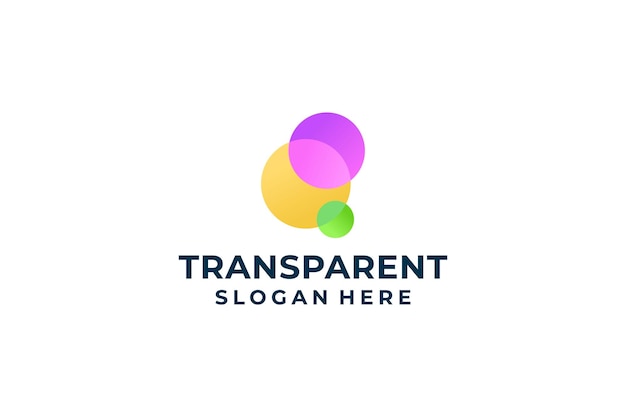 Concept De Conception De Logo Abstrait Transparent