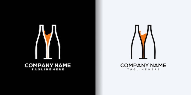 Concept De Conception De Logo De Brasserie