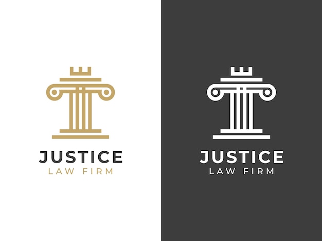 Concept De Conception De Logo De Cabinet D'avocats De La Justice