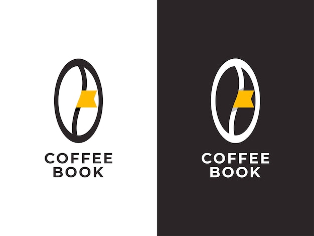 Concept De Conception De Logo De Café Et De Livre