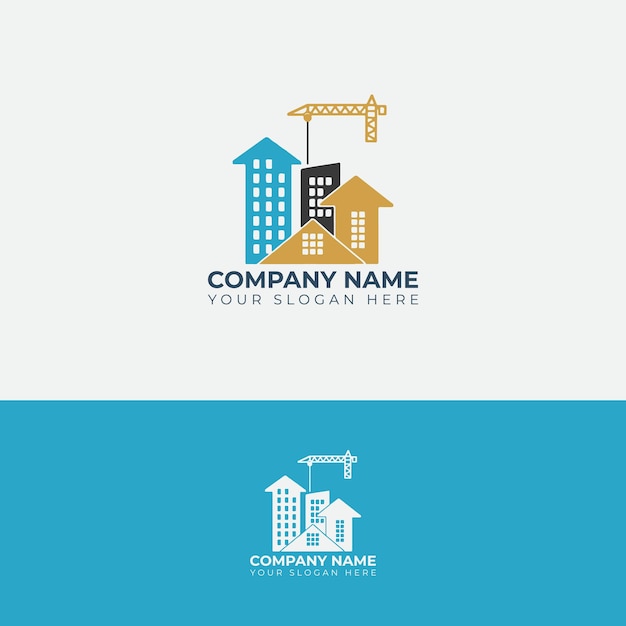 Le Concept De Conception De Logo De L'immobilier D'entreprise Moderne