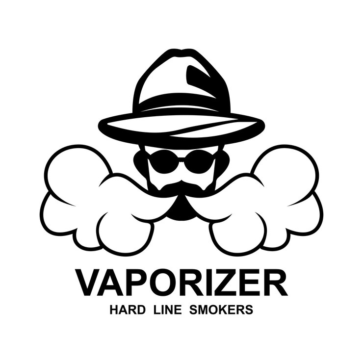 Vecteur concept de conception de logo de magasin de vape modèle de conception de logo de vapotage vectoriel