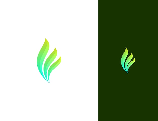 Concept De Conception De Logo Nature Et Feuille