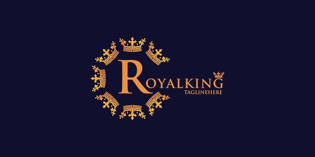 Concept De Conception De Logo Royal R Vecteur Premium