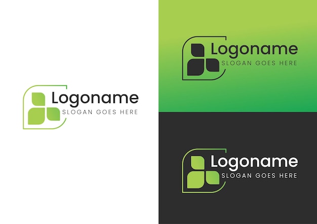 Concept De Conception De Logo Simple à 3 Feuilles