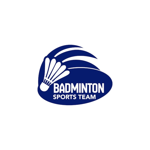 Concept De Conception De Logo De Sport Pour Le Sport De Badminton