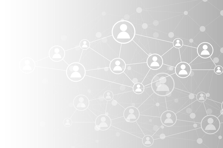 Vecteur concept de connexion au réseau social