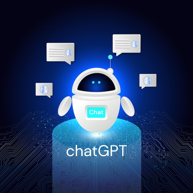 concept de conversation pour discuter et utiliser un chatbot d'intelligence artificielle développé par OpenAI