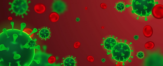 Concept de coronavirus ou de virus Corona. Contexte