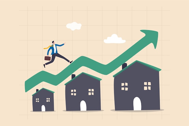 Concept De Croissance Immobilière Ou Immobilière