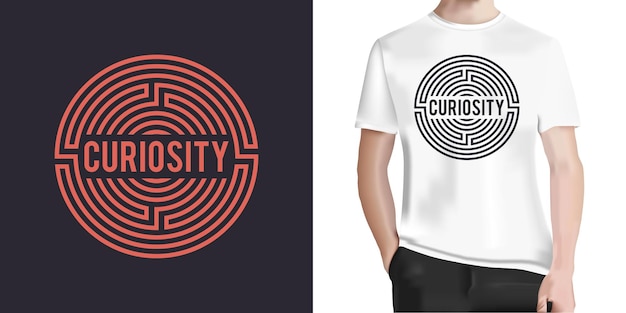 Concept De Curiosité Nouveau Tshirt De Style Vintage