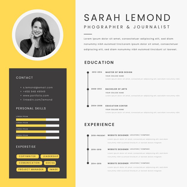 Concept De Cv En Ligne