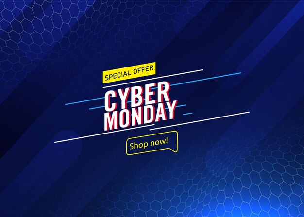 Vecteur le concept de cyber monday vous fait acheter maintenant