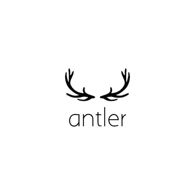 Concept De Design Graphique Logo Antlers