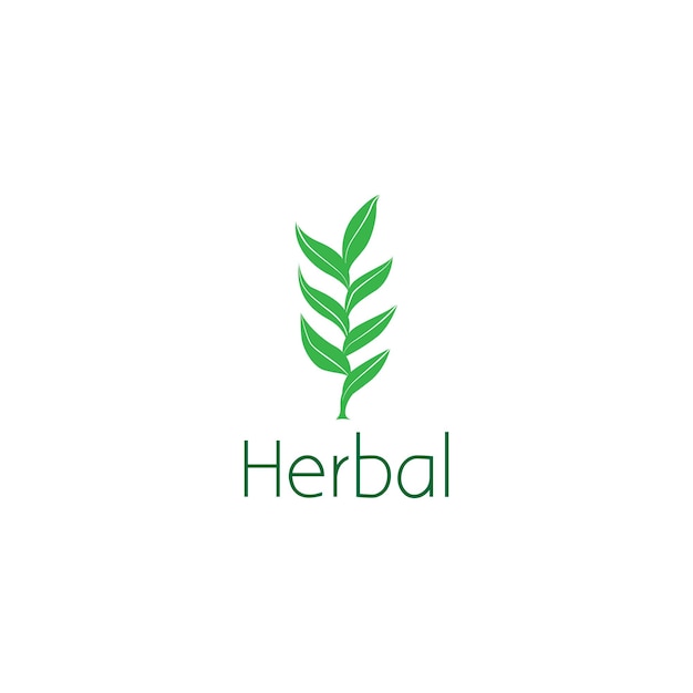 Concept De Design Graphique De Logo à Base De Plantes