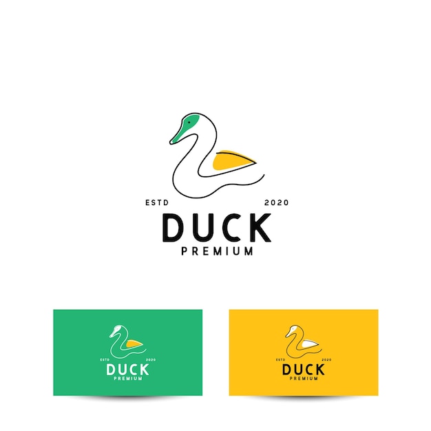 Concept De Design De Logo De Canard