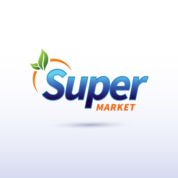 Concept De Design De Logo De Supermarché