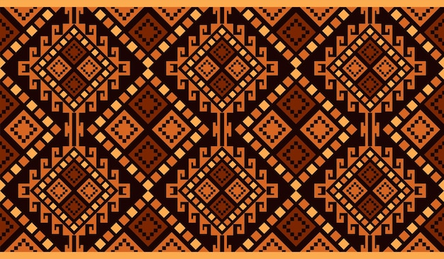 Concept De Design De Motif Ethnique Géométrique Pour Papier Peint Vêtements Batik Et Tissu