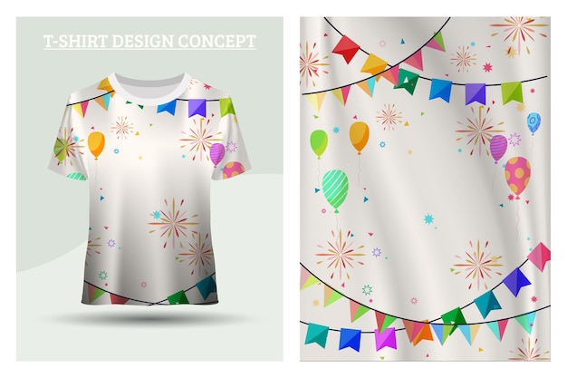 Concept De Design De Robe D'anniversaire