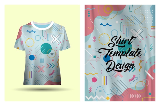 Vecteur concept de design de t-shirt abstrait décontracté