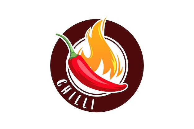 Concept De Design Vectoriel Pour Le Logo Red Hot Chili