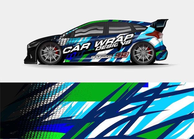 Concept de design de véhicule pour la marque de décalcomanie