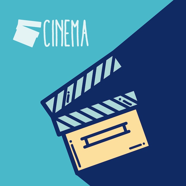 Concept De Dessin Animé Mignon Cinéma Clapboard