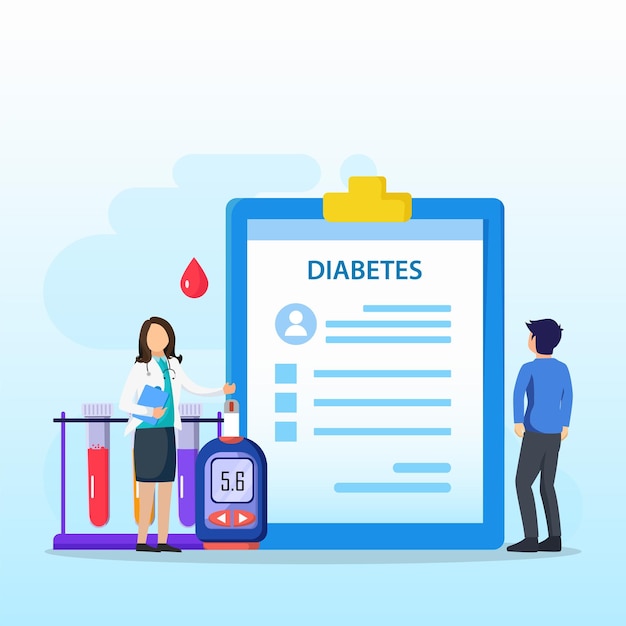 Concept De Diabète De Médecine Le Médecin Teste Le Niveau De Glucose Dans Le Sang Prescrit Des Statines