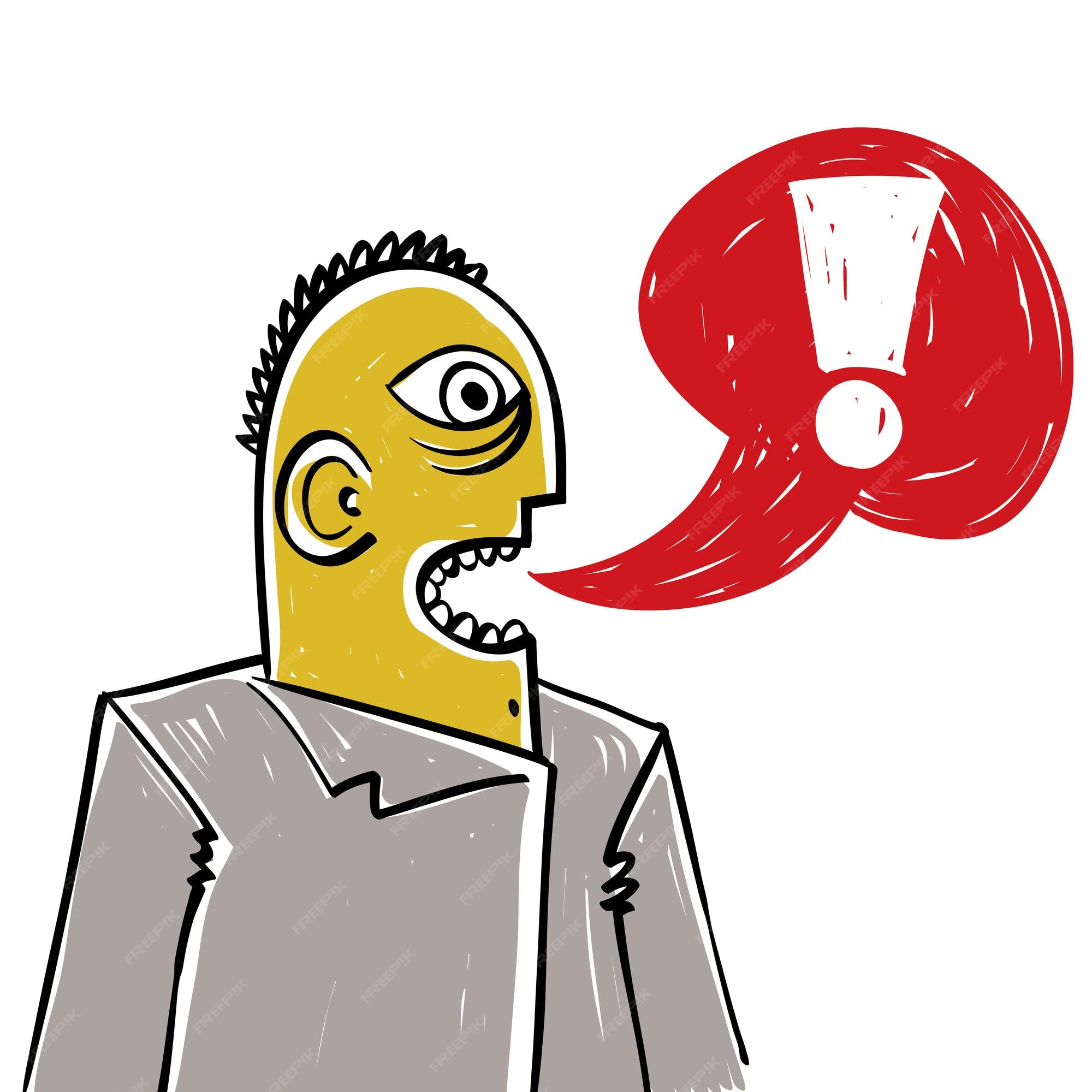 Concept De Discussion, Idée De Conversation. Illustration D'un Homme