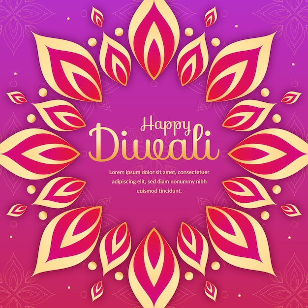 Concept De Diwali Au Design Plat