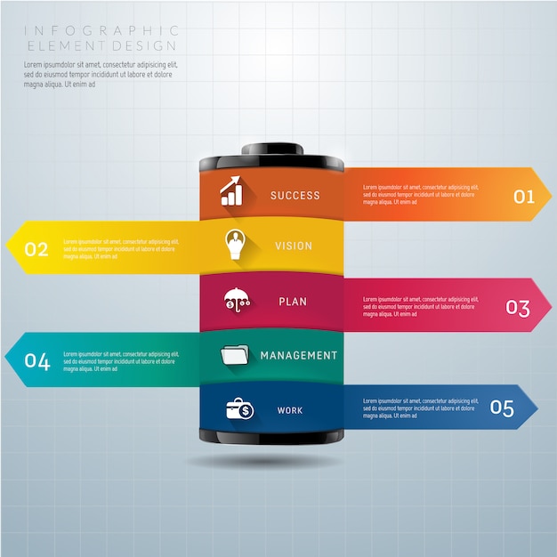 Le Concept De Données De Batterie Peut être Utilisé Pour L'infographie.