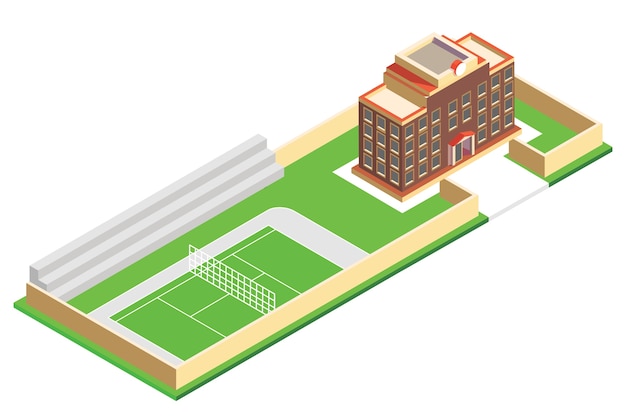 Le Concept D'école Isométrique