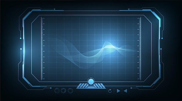 Concept d'éléments d'écran futuriste hud