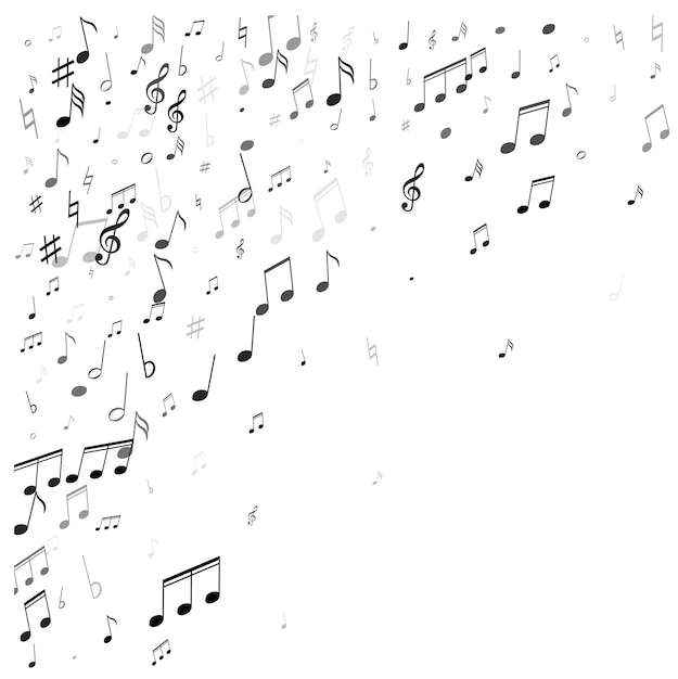 Concept d'enregistrement de mélodie de notation.