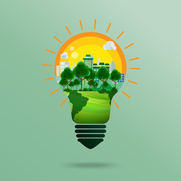 Concept d&#39;entreprise verte.