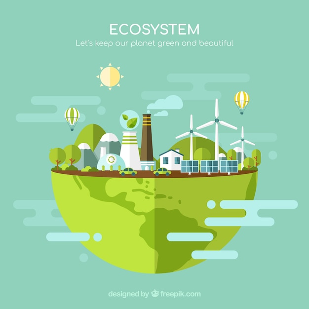 Concept d&#39;environnement et d&#39;écosystème